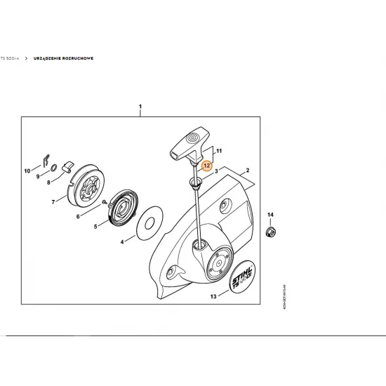 STIHL   Linka urządzenia rozruchowego, Ø 4x970 mm 0000 190 2902